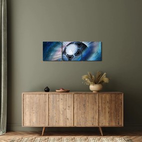 Kép - Futball a térben (órával) (90x30 cm)