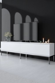 TV szekrény Lord - White, Silver