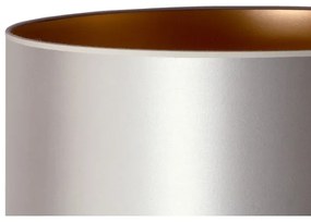 Duolla - Asztali lámpa CANNES 1xE14/15W/230V átm. 20 cm ezüst/réz/fehér