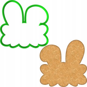 Húsvéti Forma Mézeskalács lyukasztó Húsvéti Nyuszi Fül Keret 10cm