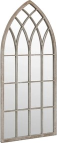 vidaXL homokszínű vas kerti tükör kültéri használatra 70 x 30 cm