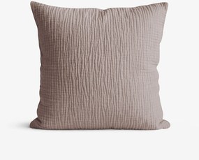 Goldea muszlin párnahuzat - kávébarna 45 x 45 cm