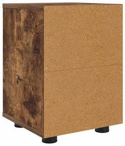 vidaXL Éjjeliszekrények 2 pcs Füstölt tölgy 30,5 x 30 x 43 cm Faanyag