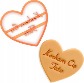 Foremka Prémium Kekszkiszúró Szív Szeretlek Apa Apák Napja