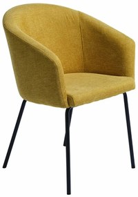 Easton design szék, mustársárga szövet