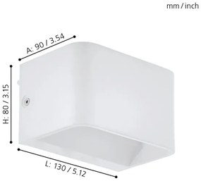 Eglo 98421 - LED Fali lámpa SANIA LED/6W/230V