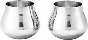 Georg Jensen Sky Acél Vodkás Poharak 2 db Ezüstszínű