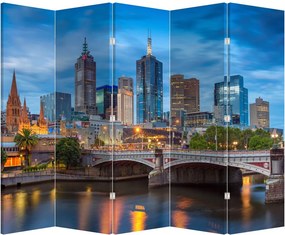 Paraván - Melbourne város (210x170 cm)