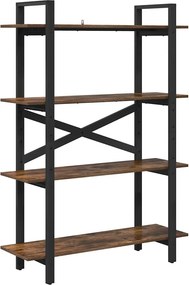 vidaXL Könyvespolc Füstölt tölgy 100 x 33,5 x 140 cm Faanyag