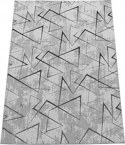 Szőnyeg 80x150 Szürke, Krém És Ezüst Hálószoba Nappali Modern Loft