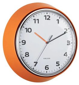 Karlsson 6006OR design falióra narancssárga,átmérő 34 cm