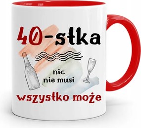 Születésnapra 40 40-es 40-es Bögre Kék Ajándék fényképes nyomattal