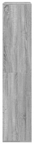 szürke sonoma színű szerelt fa könyvespolc 100 x 33 x 155,5 cm