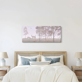 Kép - Monokróm erdő (120x50 cm)
