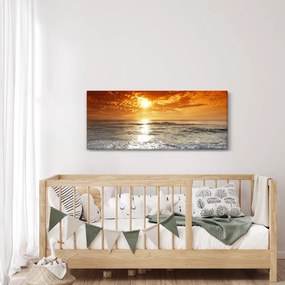 Naplemente Korzikán képe (120x50 cm)
