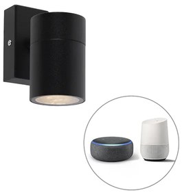 Okos kültéri fali lámpa fekete, WiFi-vel, GU10, IP44 - Solo