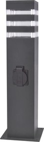 POLUX 327970 TEKSAS Modern Kültéri Állólámpa Grafit E27 IP44