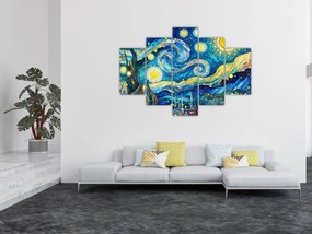 Kép – Csillagos éjszaka mozaikja (150x105 cm)