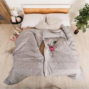 EMI Velur szürke pamutszatén ágyneműhuzat