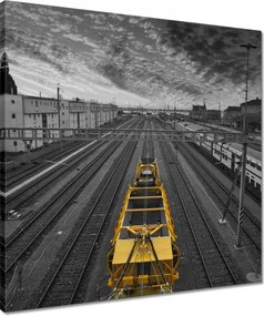 Vászonkép 50x50 Pályaudvar Sínállomás