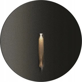 LED-es süllyesztett lépcső lámpa kerek fekete meleg fény Maytoni