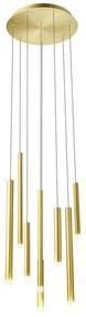 Redo 01-2050 - LED Csillár zsinóron MADISON 8xLED/4W/230V arany