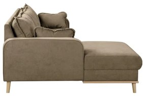 Világosbarna sarokkanapé (bal oldali) Beata – Ropez