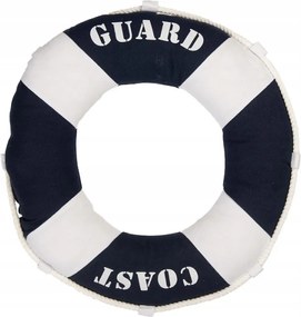 Dekoráció kék-fehér mentőkerék 42x6 cm