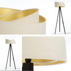 Állólámpa GALAXY 1xE27/60W/230V krém/wenge színben