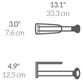 Fali acél papírtörlő tartó - simplehuman