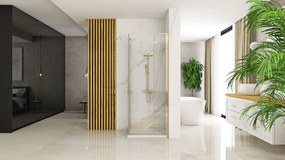 Zuhanykabin REA Hugo 80x80 Gold Brush
