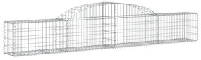 7 db íves horganyzott vas gabion kosár 300x30x40/60 cm