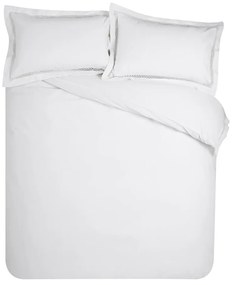 Fehér kétszemélyes ágyneműhuzat 200x200 cm Classic Lattice Lace – Catherine Lansfield