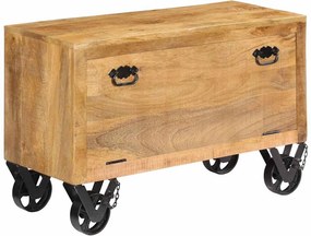 vidaXL tömör mangófa cipőszekrény 86 x 35 x 55 cm