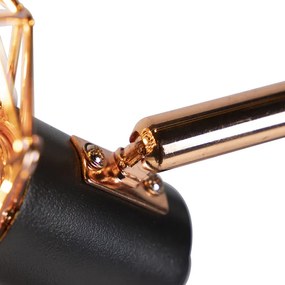 Állólámpa fekete rézzel 3-lámpás - Mesh