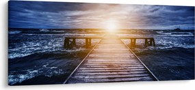 A móló képe nappal (120x50 cm)