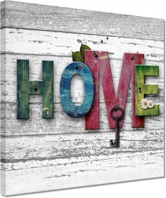 Vászonkép 30x30 Otthon Házikó Felirat