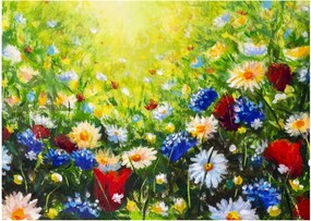 Vadvirágok képe (üvegen) (70x50 cm)