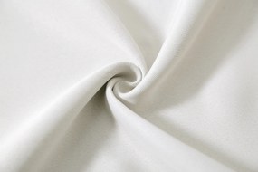 Fehér-krémszínű OXFORD függöny 140x250 cm Felfüggesztés: Fém gyűrűk