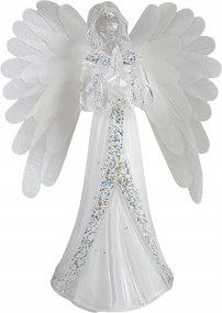 LED-es angyal világító különböző színekben 22cm