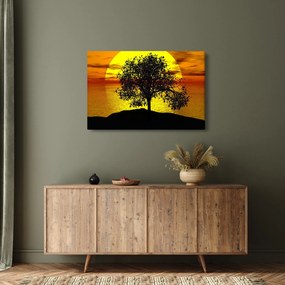 Egy fa sziluettjének képe (90x60 cm)