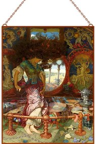 William Holman Hunt - The Lady of Shalott üvegkép, falikép