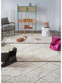 Krémszínű mosható kézi szövésű pamut szőnyeg 140x200 cm Bereber – Lorena Canals