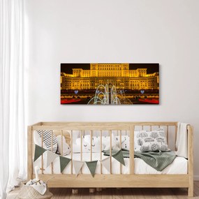 Kép - A Parlament palotája, Bukarest, Románia (120x50 cm)