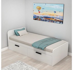Egyszemélyes ágy 90 cm Newslet (fehér). 1107684