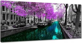 Festmények 120x60 Folyó Amszterdamban