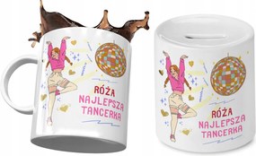 Rózsa Bögre Persely Szett Gyerekeknek Nyomtatott Fotóval