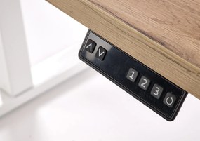 B-54 állítható magasságú íróasztal kézműves tölgy/fehér
