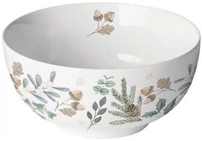 Karácsonyi porcelán tálka 6,5x14 cm Collection of Leaves