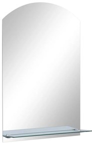 edzett üveg falitükör polccal 40 x 60 cm